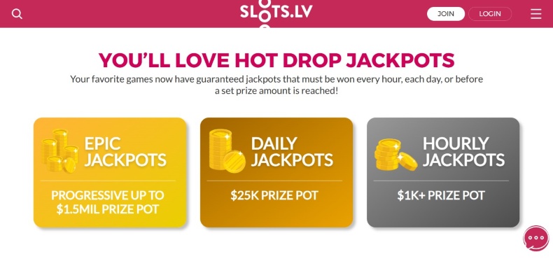 Slots.lv Jackpots
