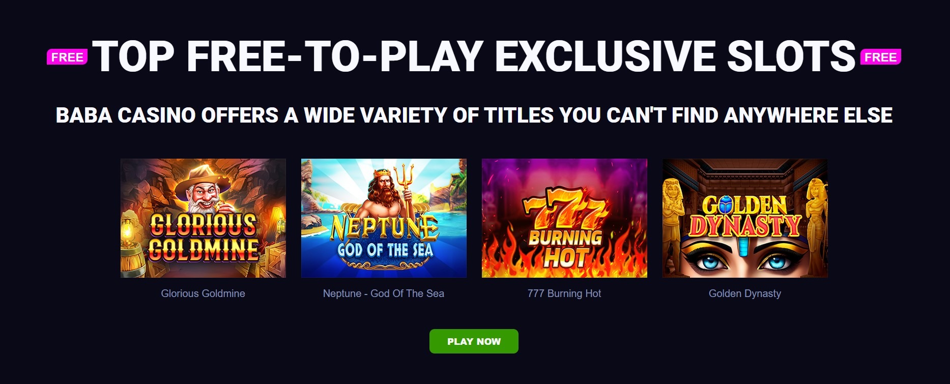Baba Casino Games Image