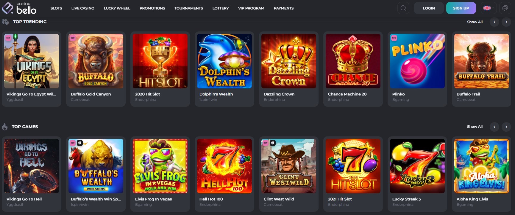 Casinobello Games Image