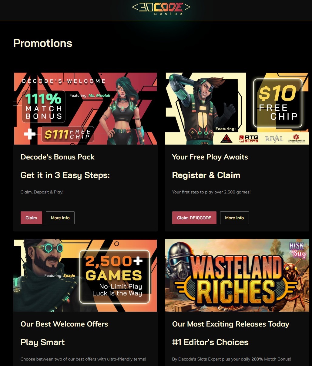Decode Casino Promotions Desk Ss1