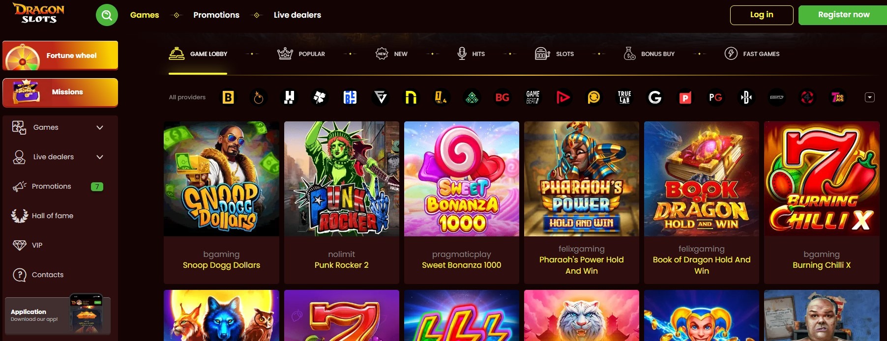 Dragonslots Games Image
