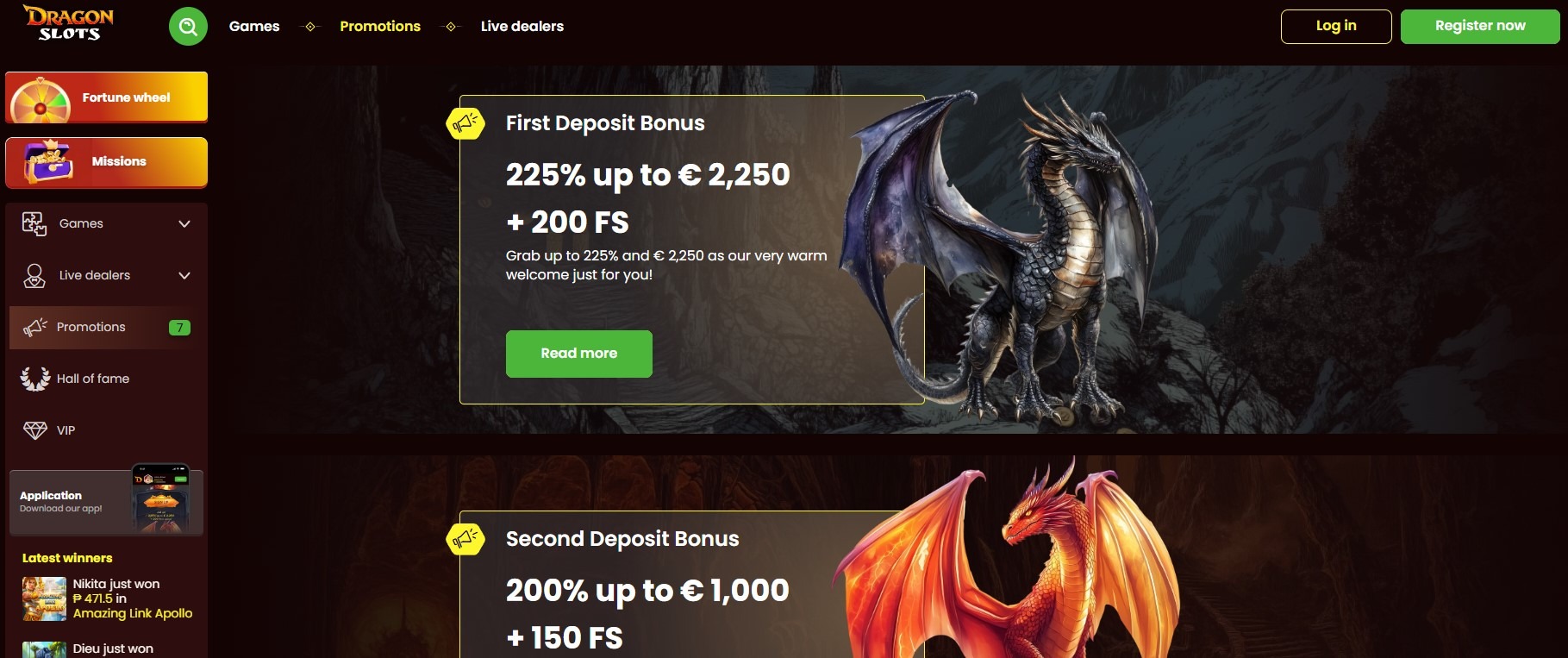 Dragonslots Promotions Image