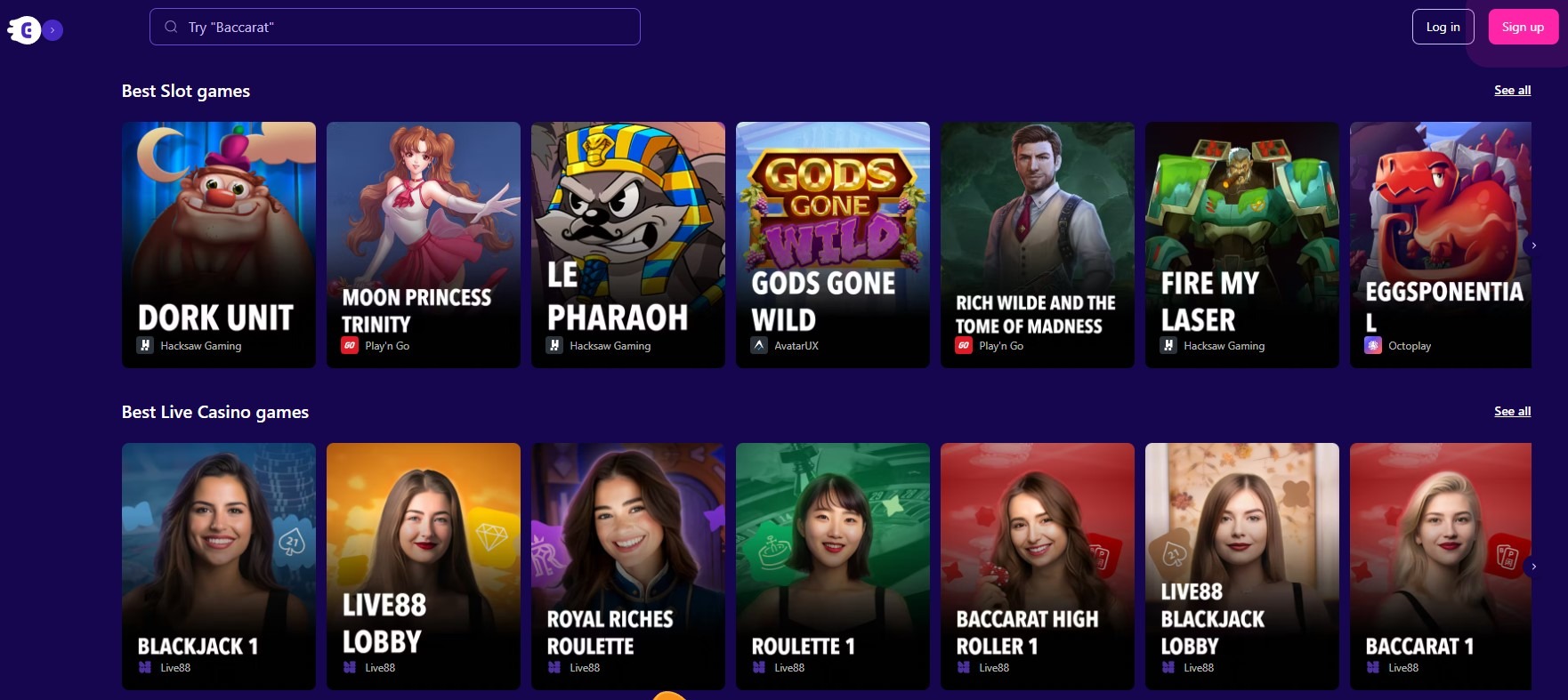 Empire Io Casino Games Image