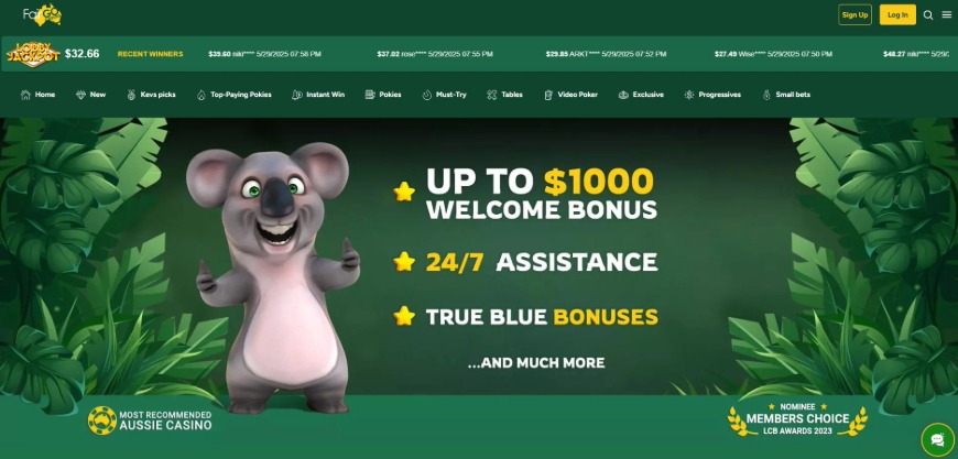 Fair Go Casino Home Image