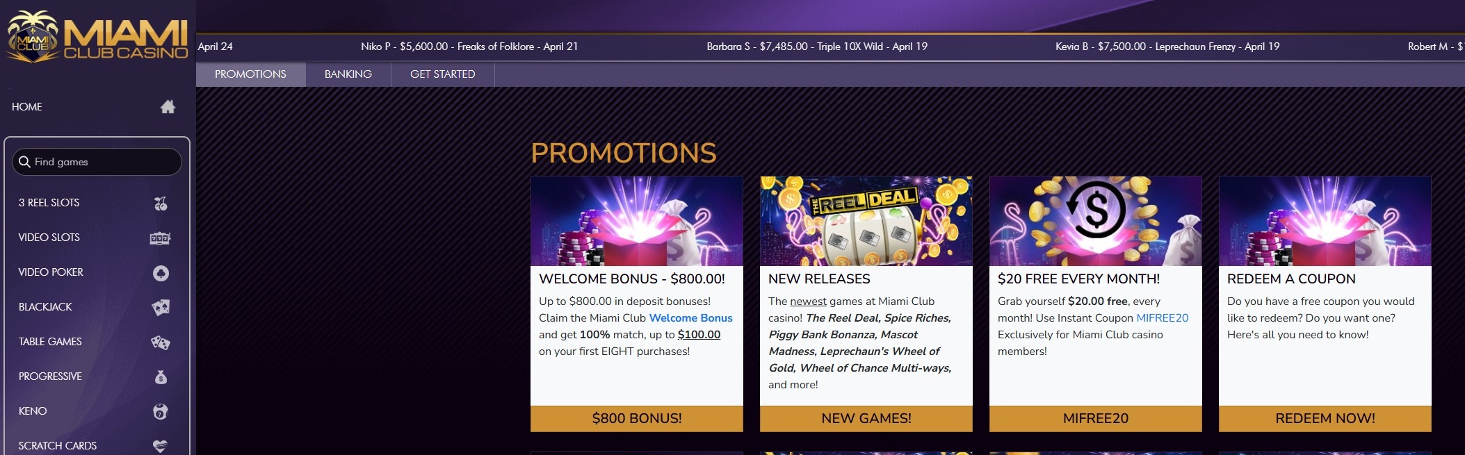 Miami Club Casino Promotions Desk Ss1