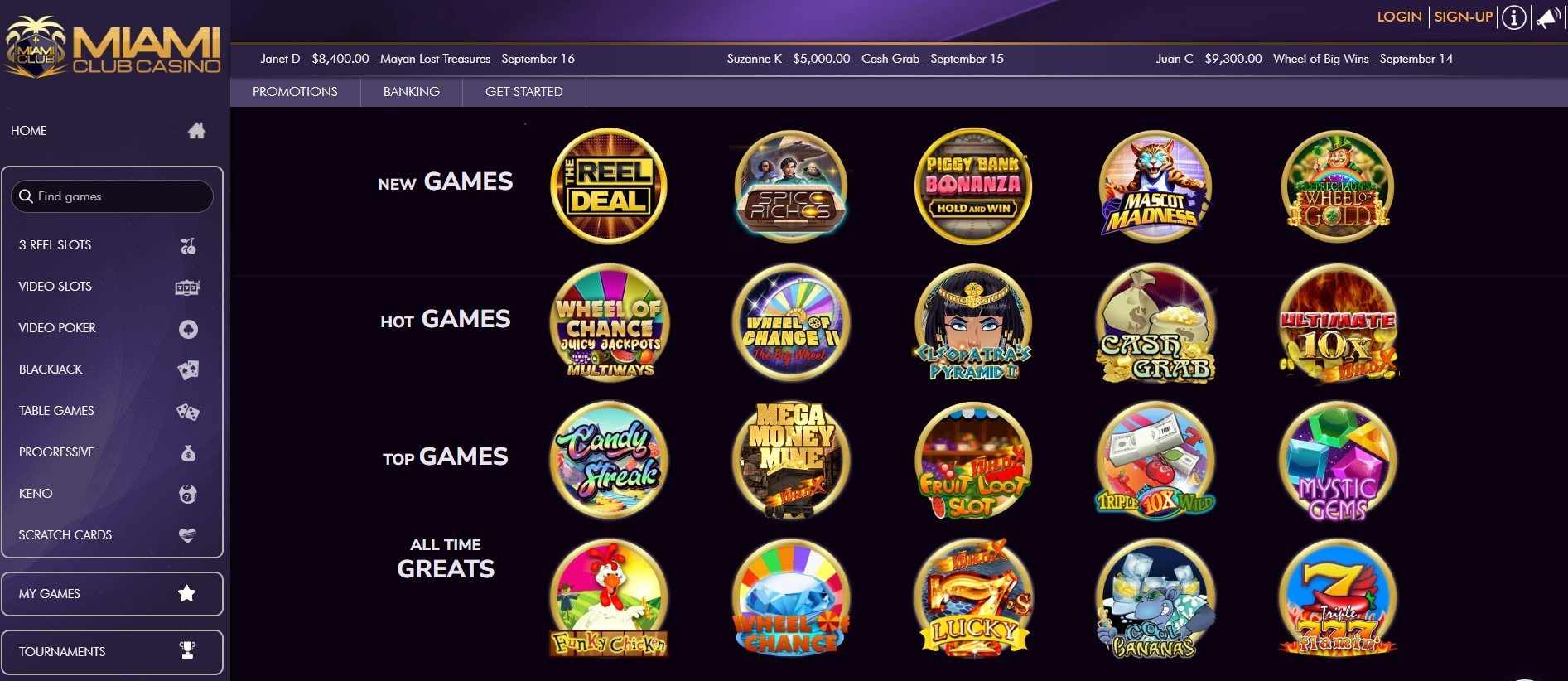 Miami Club Games Image