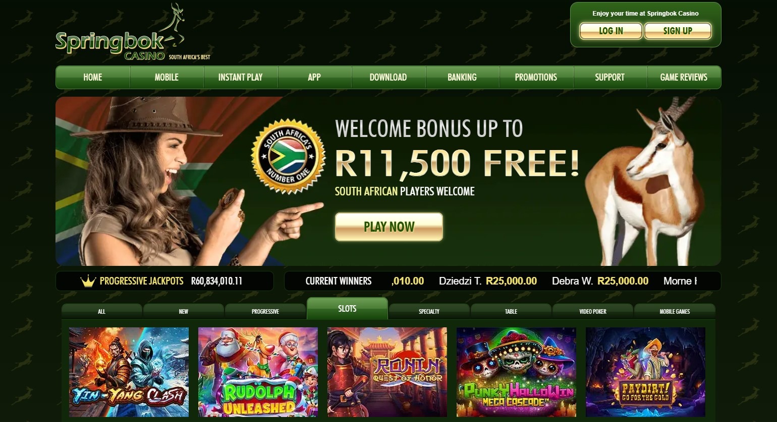 Springbok Casino Slots Image