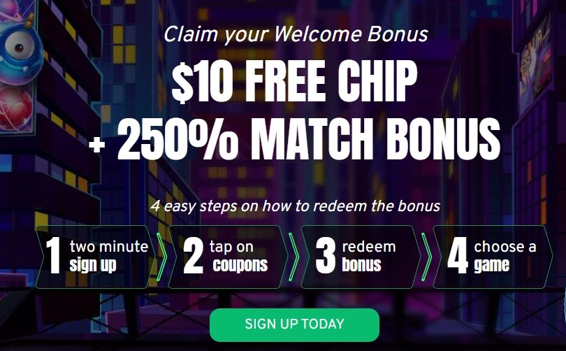 Uptown Aces Casino Homepage