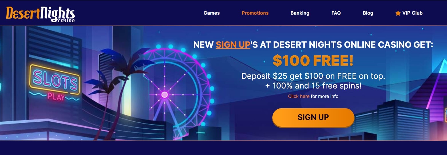 Desert Nights Casino Bonus Desk Ss1