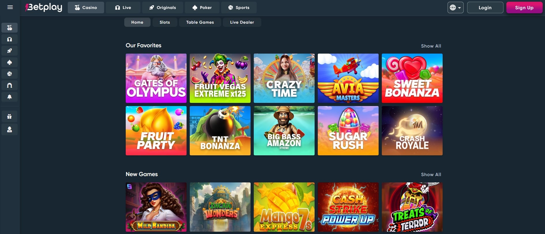Betplay Casino Games Image