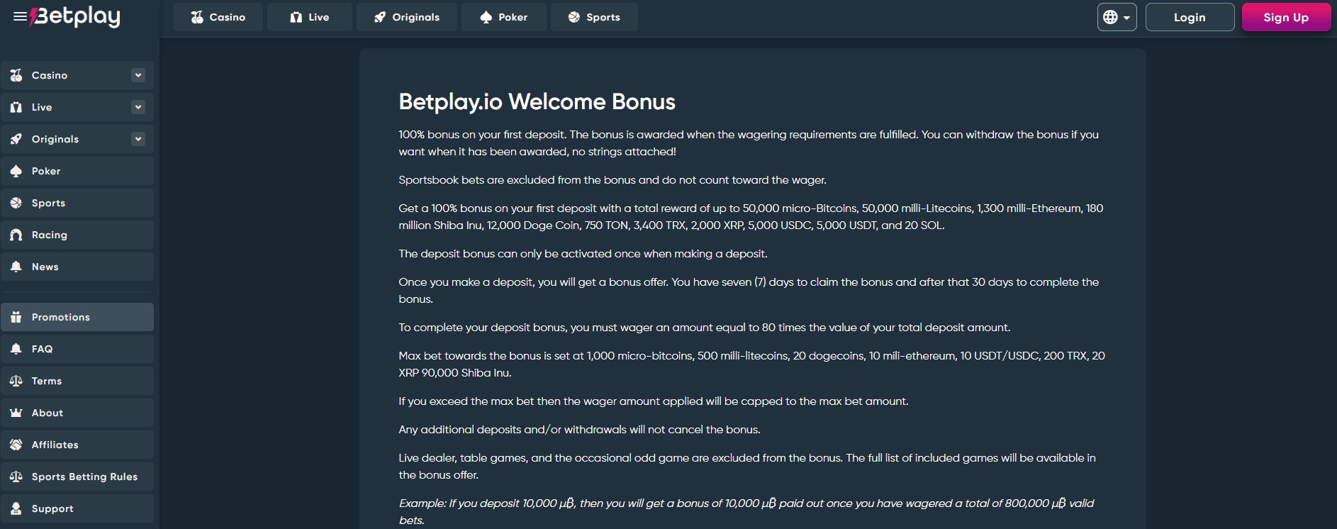 Betplay Casino Promotions Image