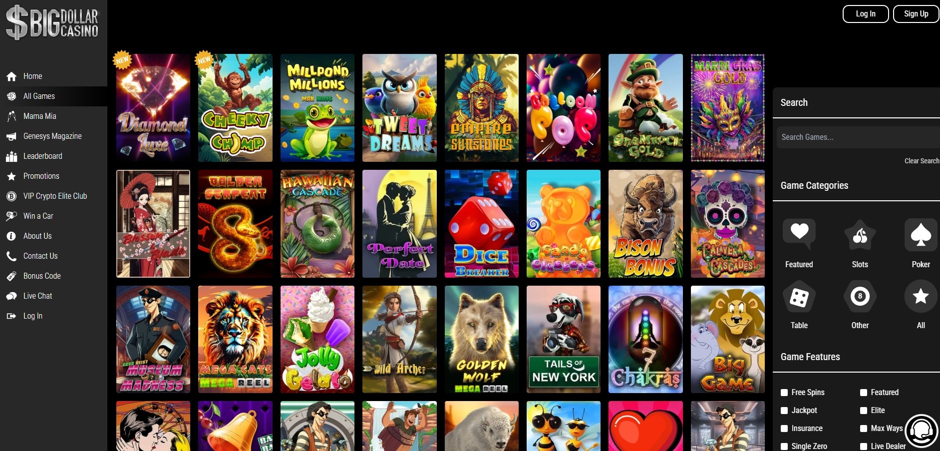 Big Dollar Casino Games Image