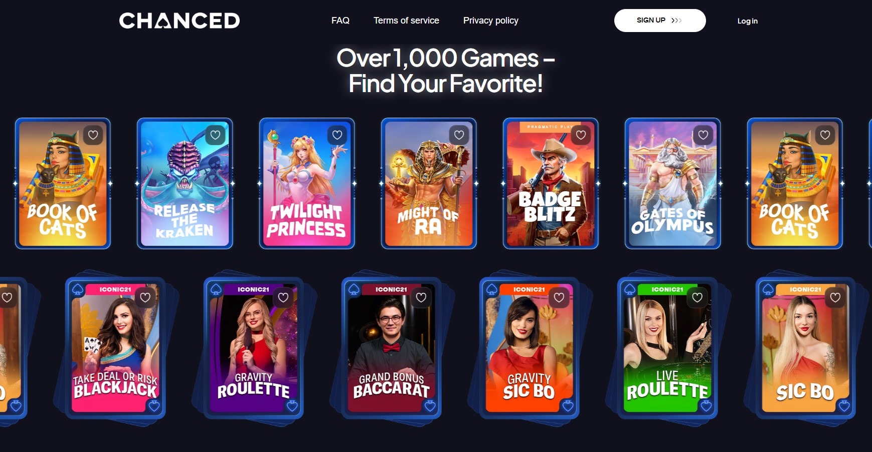Chanced Casino Games Image