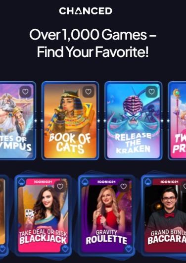 Chanced Casino Mobile Games Image