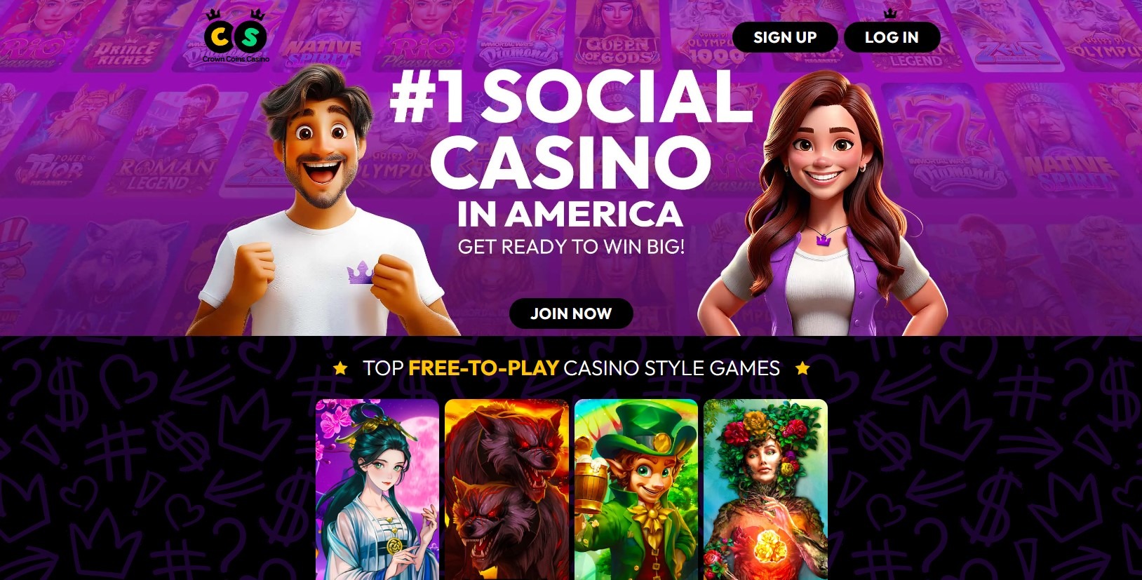 Crowncoins Casino Home Image