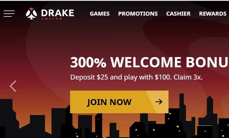 Drake Casino Homepage