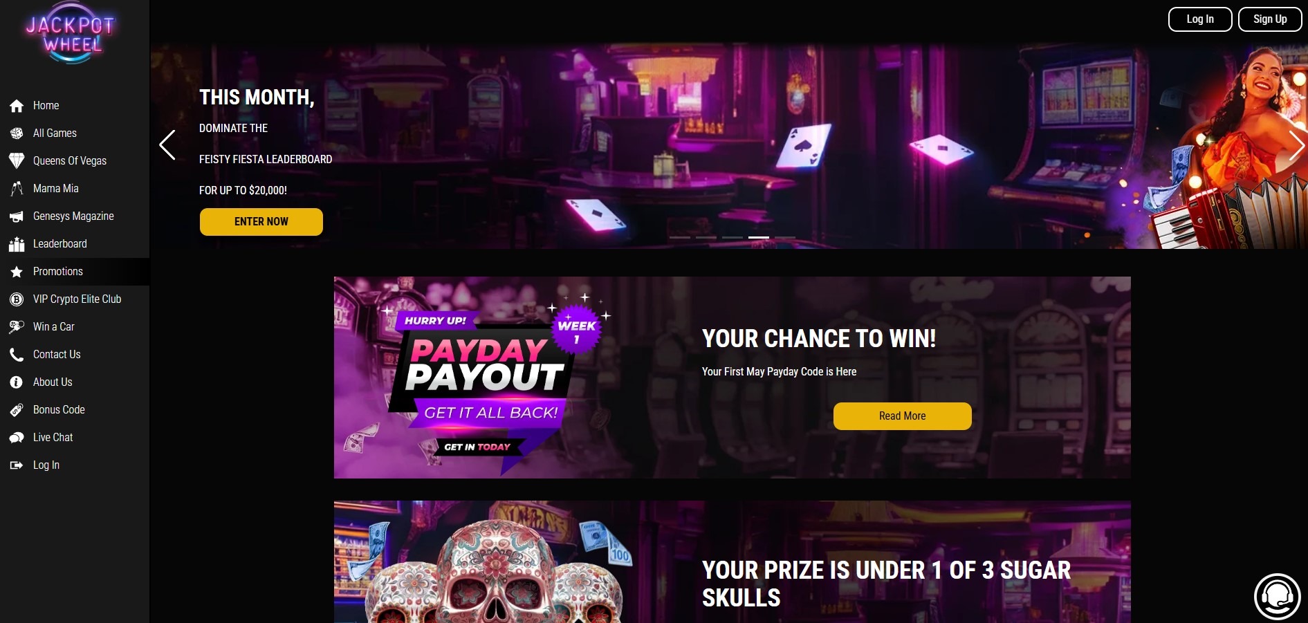 Jackpot Wheel Casino Promotions Image