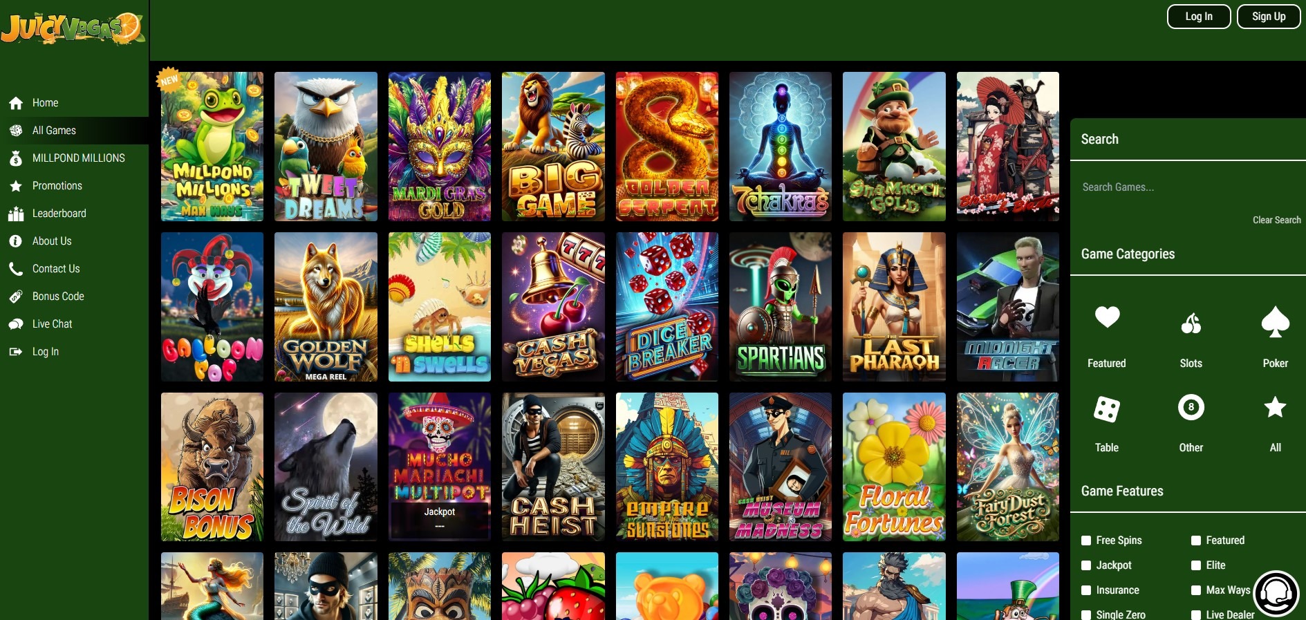 Juicy Vegas Games Image