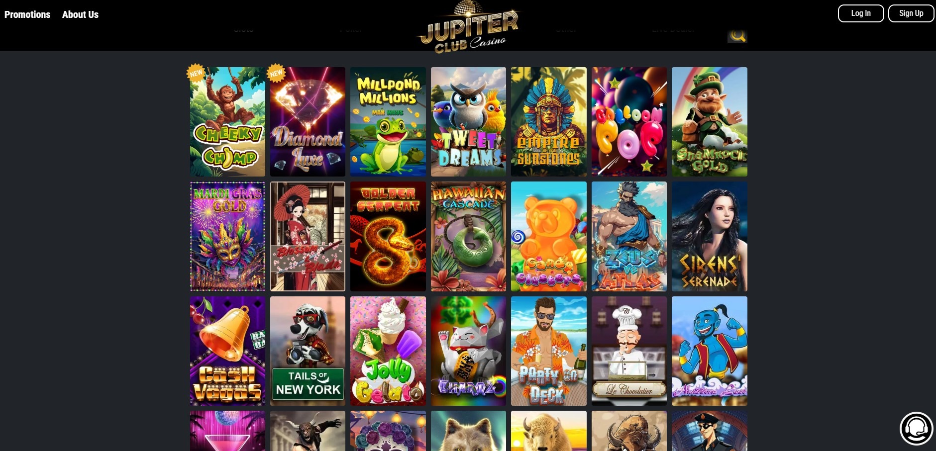 Jupiter Club Casino Games Image