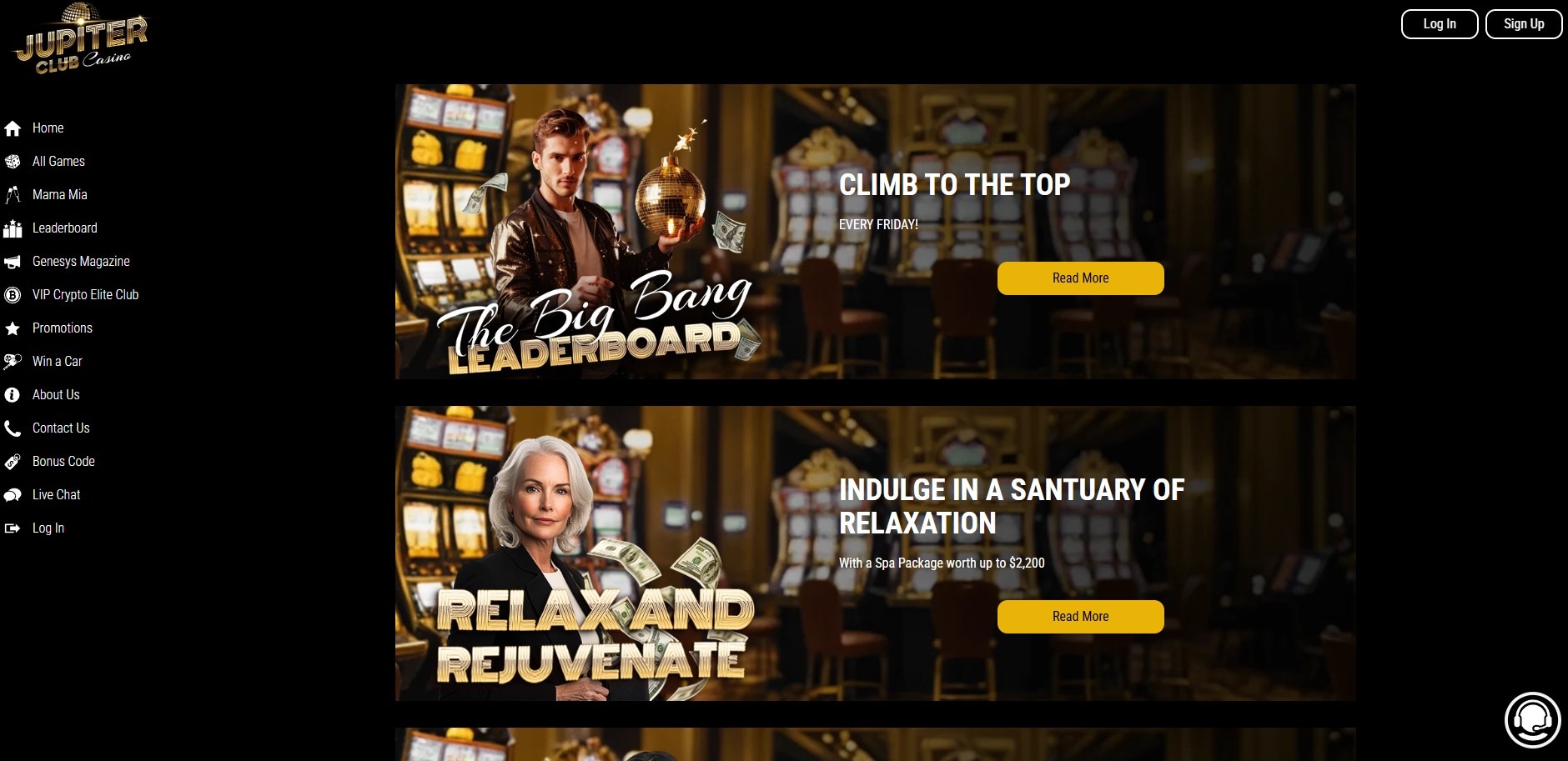 Jupiter Club Casino Promo Image
