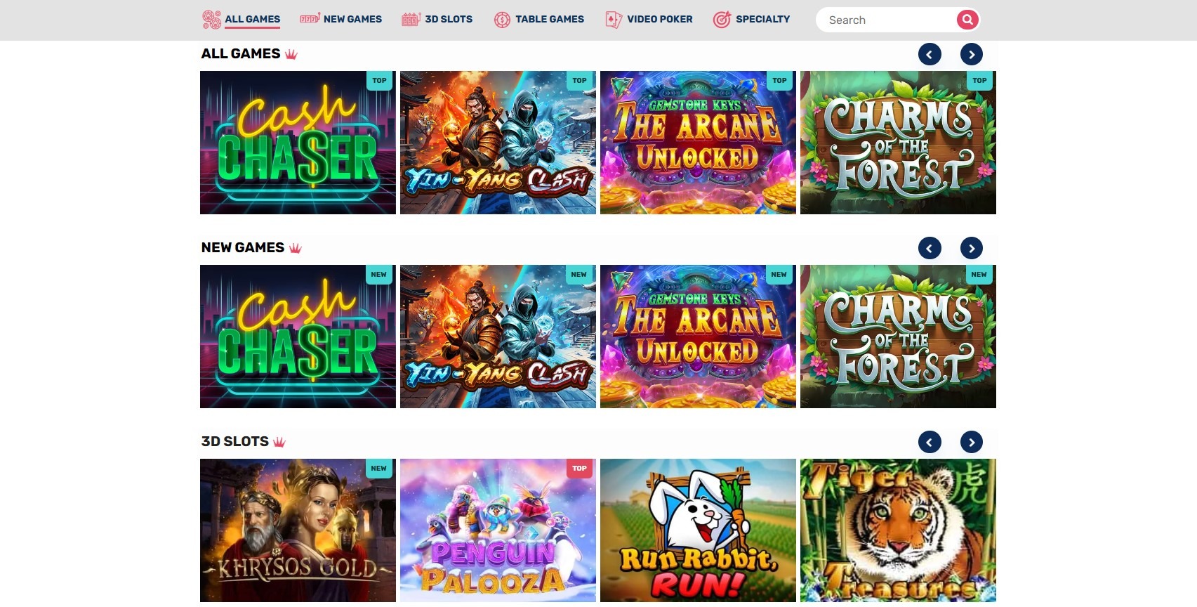 Kats Casino Games Image