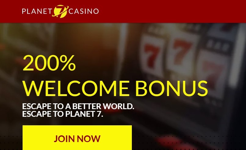 Planet 7 Casino Homepage