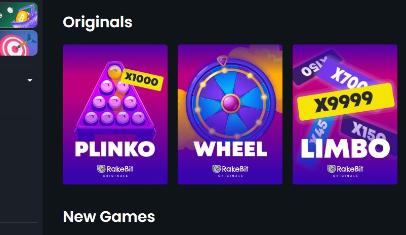 Rakebit Casino Games