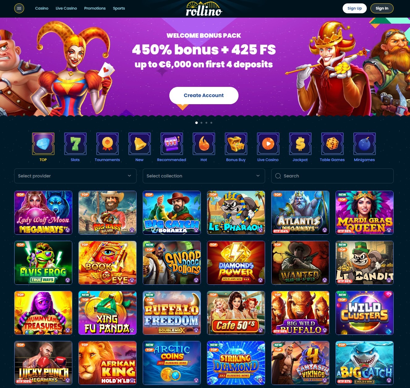Rollino Casino Bonus Ss2
