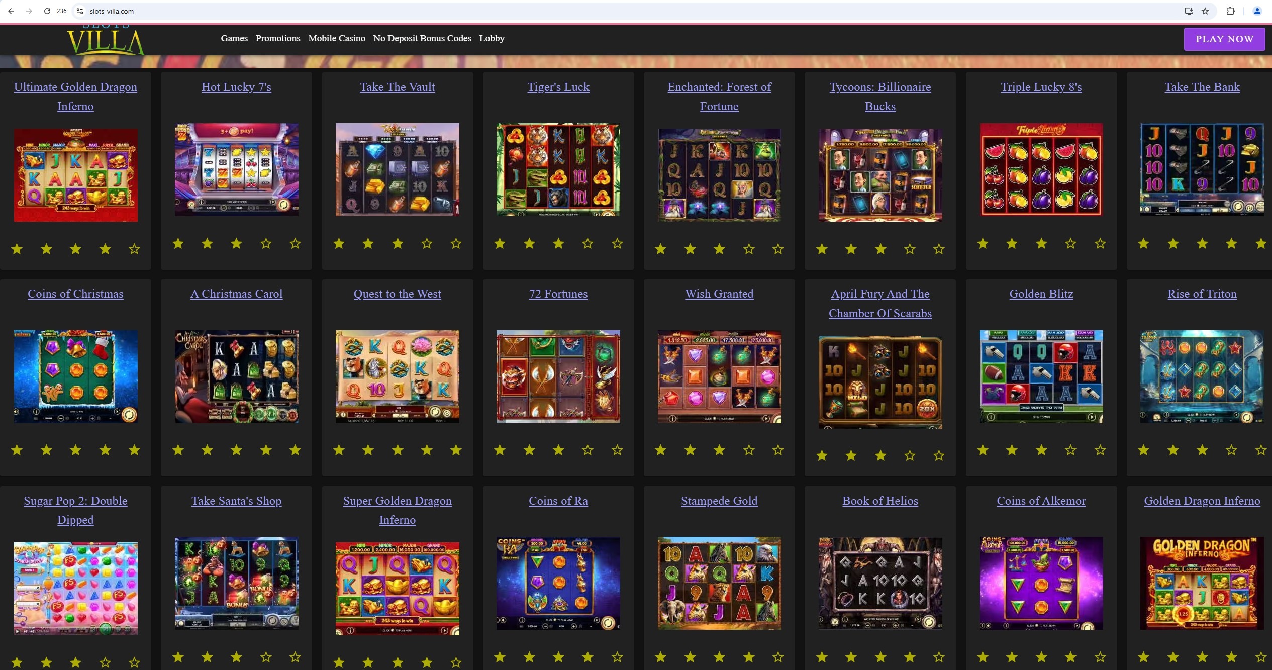 Slots Villa Casino Promo Ss2