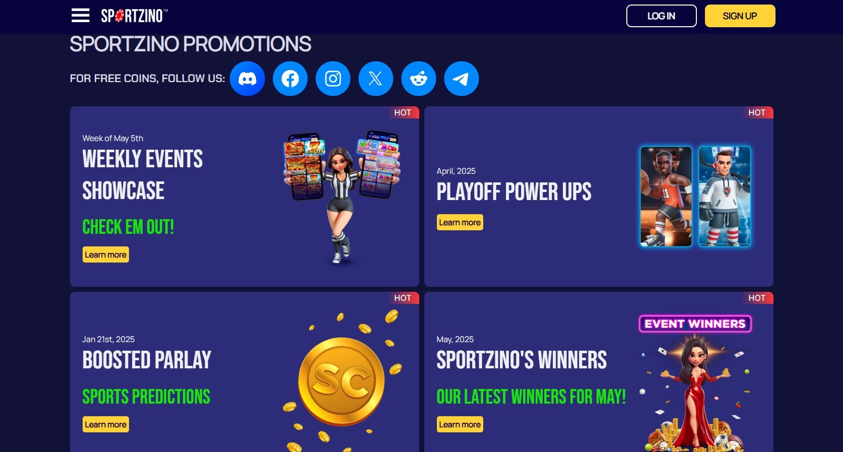 Sportzino Casino Promo Image