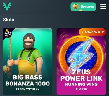 Vave Casino Mobile Slots Image