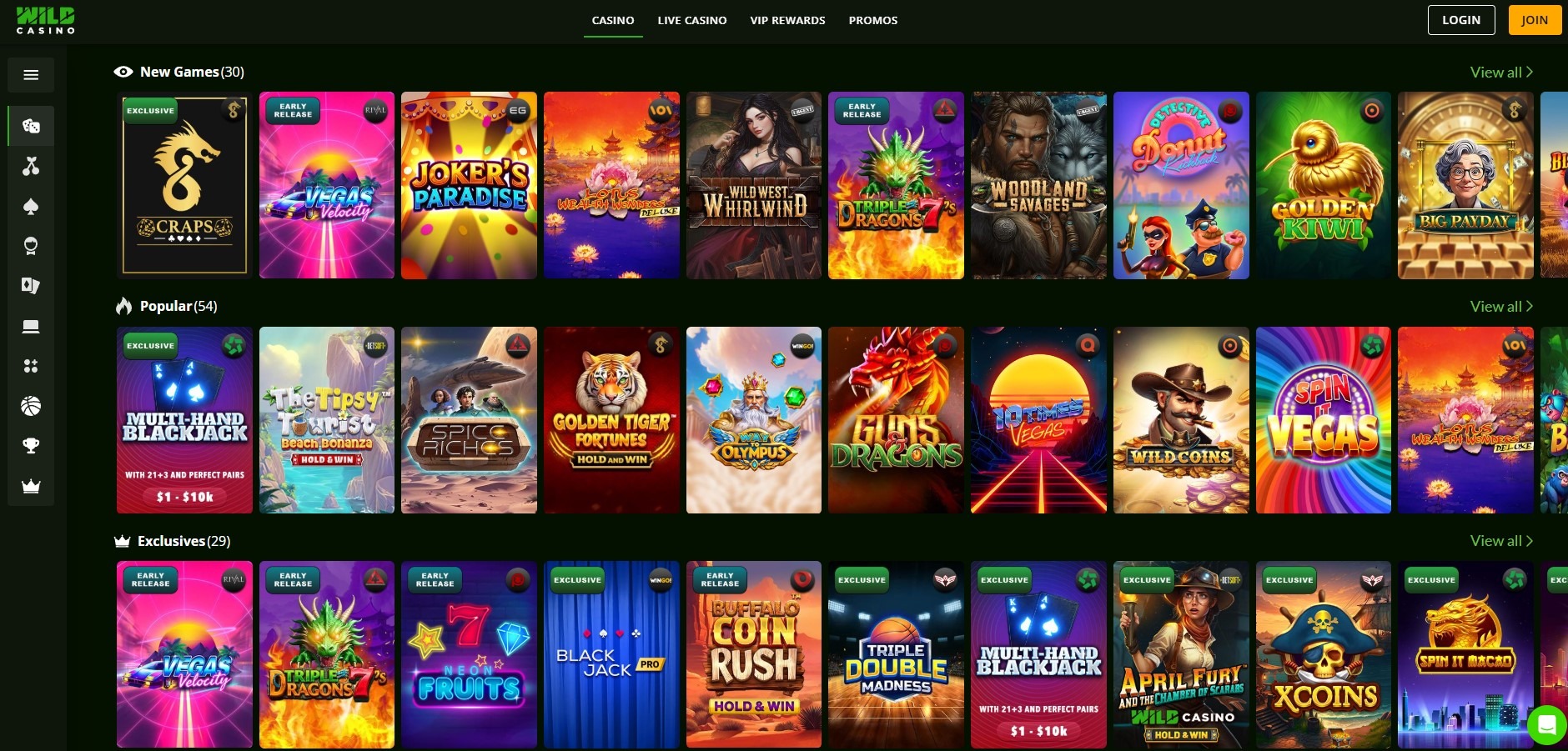 Wild Casino Games Image
