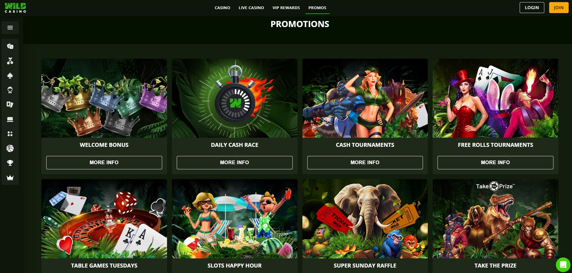 Wild Casino Promotions Image