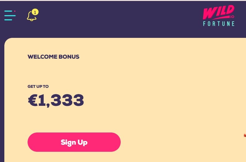 Wild Fortune Casino Homepage