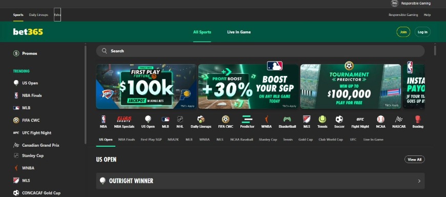 Bet365 Casino Home Image