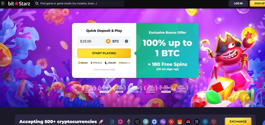 Bitstarz Casino Main Page