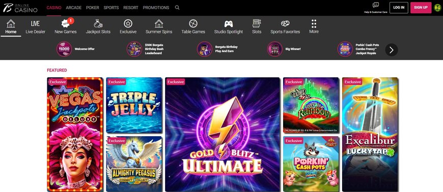 Borgata Casino Main Page