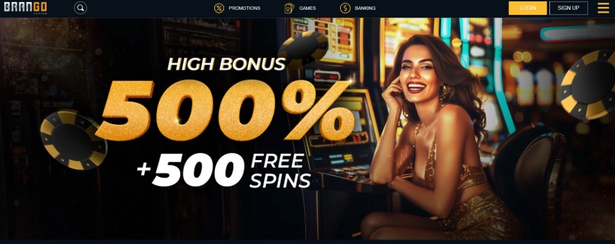 Brango Casino Home Image