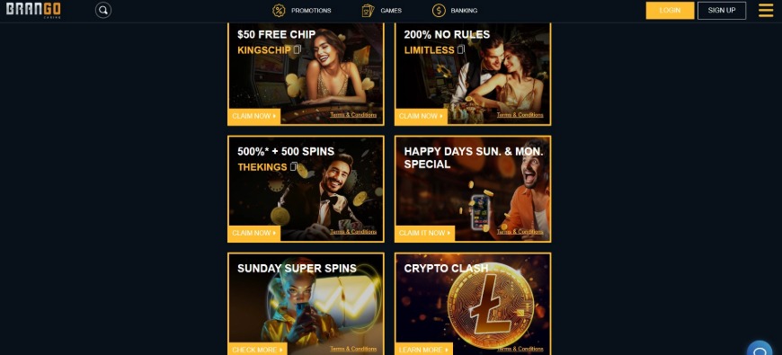 Brango Casino Promotions Image