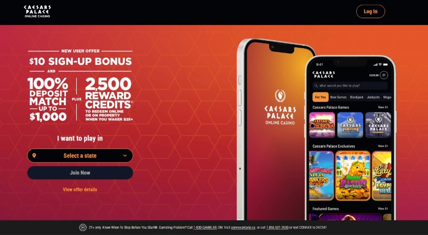 Caesars Palace Casino Home Image