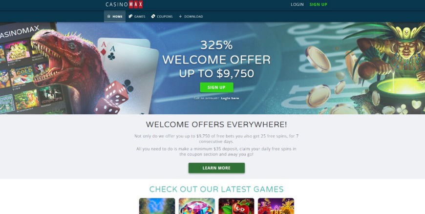 Casinomax Home Image