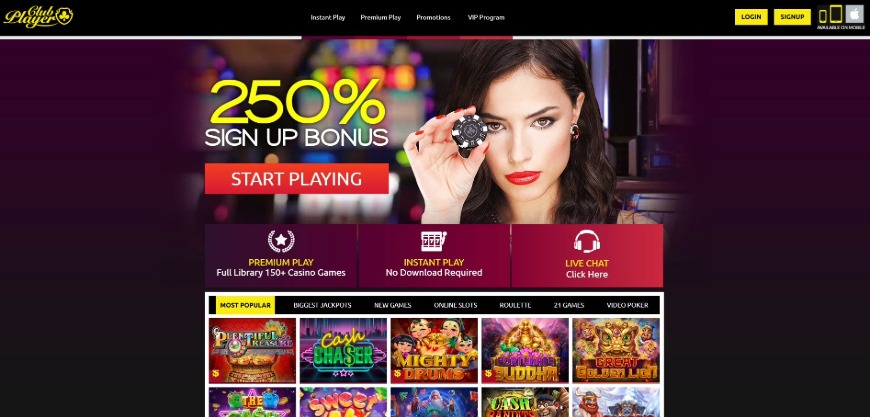 Club Player Casino Home Image