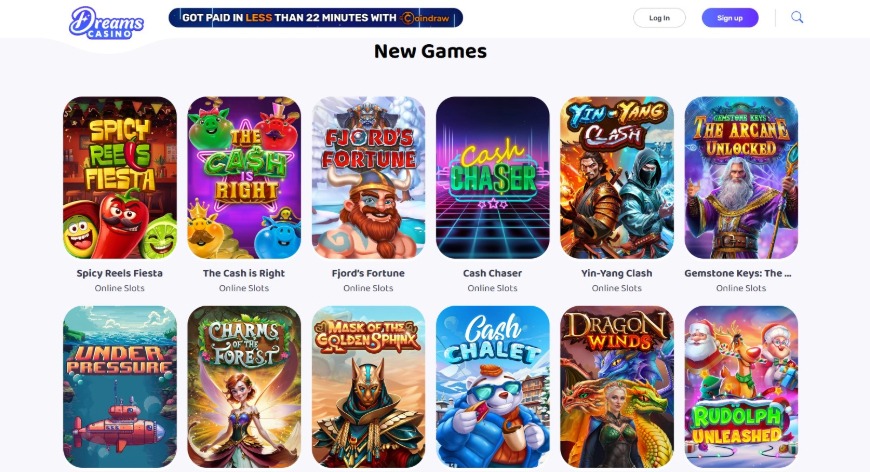 Dreams Casino Games Image