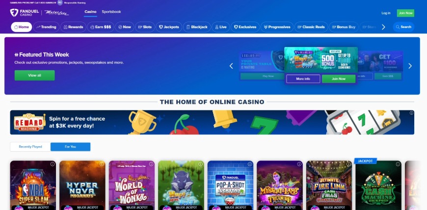 Fanduel Casino Home Image