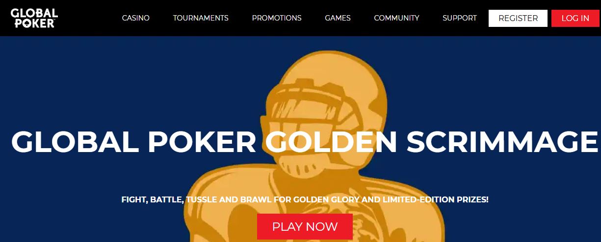 Global Poker Casino Golden Scrimmage Page