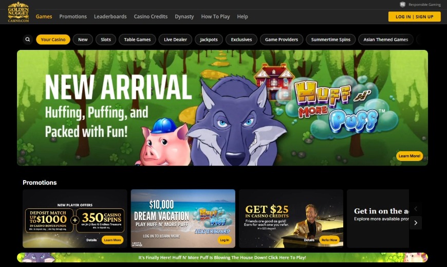 Golden Nugget Casino Home Image
