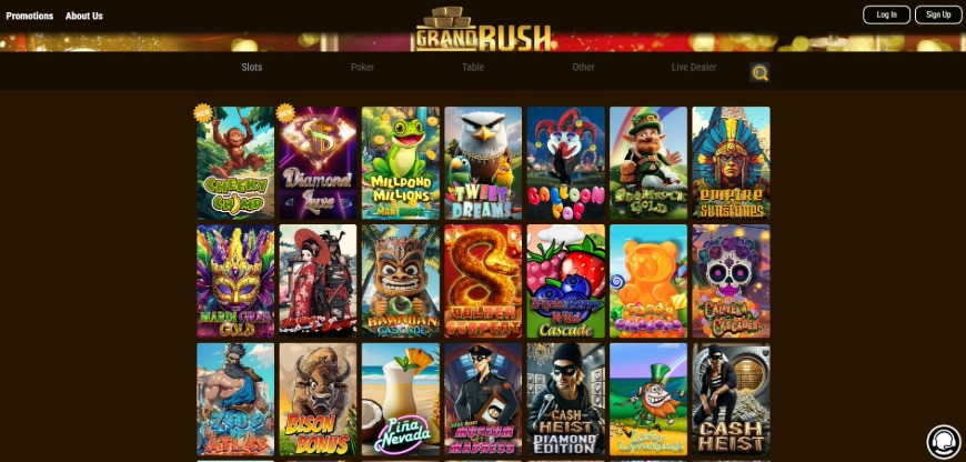 Grandrush Casino Home Image