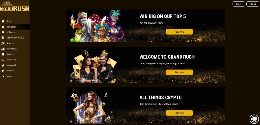 Grandrush Casino Promotions Image