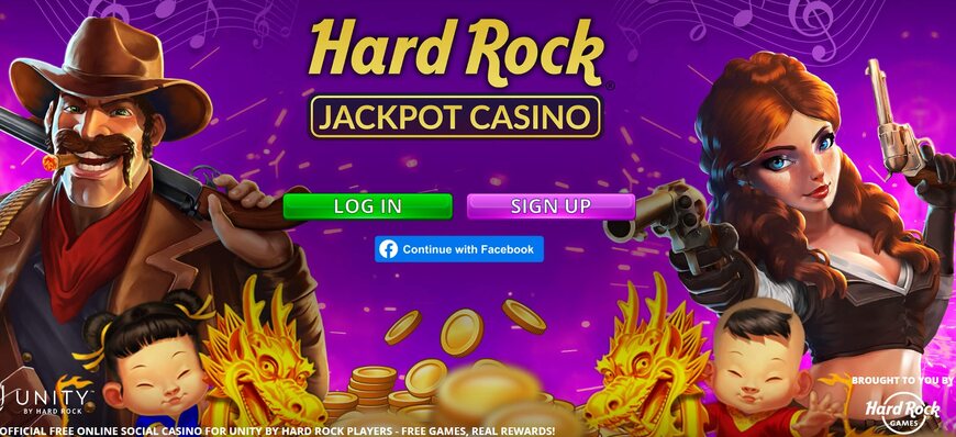 Hard Rock Social Casino Main Page