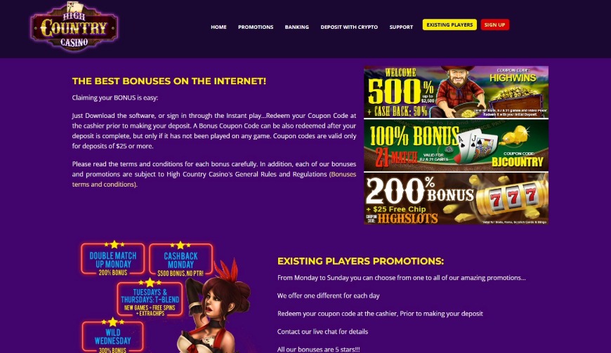 High County Casino Promotions Image